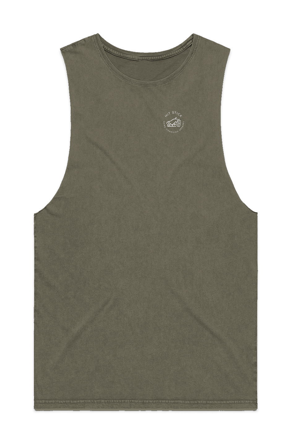 MENS STONE WASH BARNARD TANK