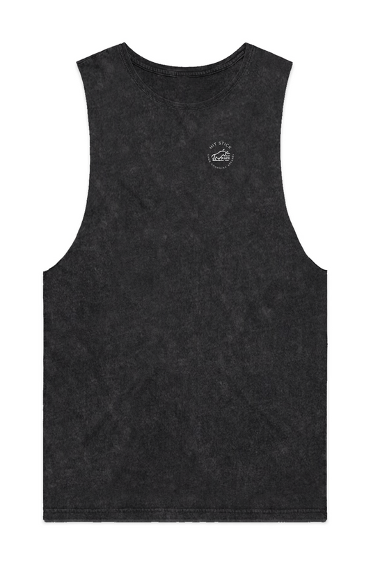 MENS STONE WASH BARNARD TANK